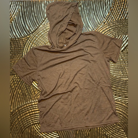 SHEIN Other - Brown Short Sleeve Hoodie